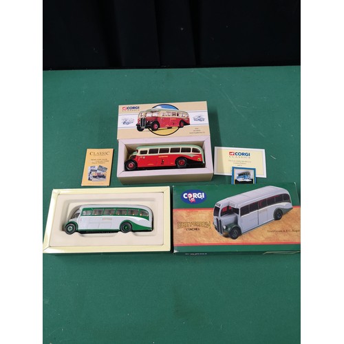 200 - 2 large corgi bus models.