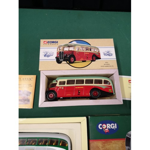 200 - 2 large corgi bus models.