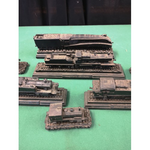 201 - Lot of coal train models includes 4468 mallard etc.