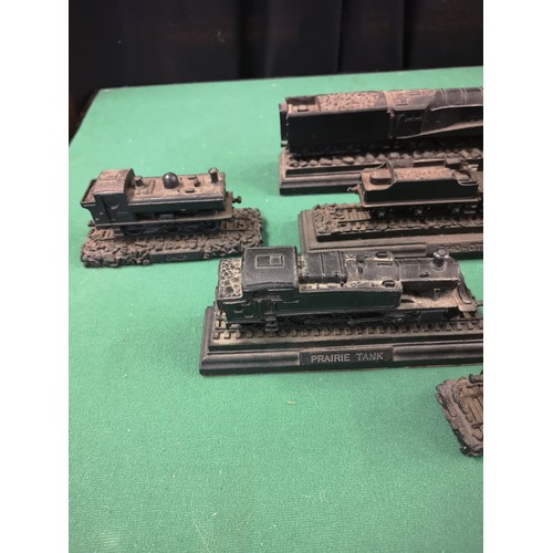 201 - Lot of coal train models includes 4468 mallard etc.