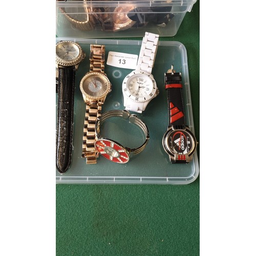 13 - Box of watches .
