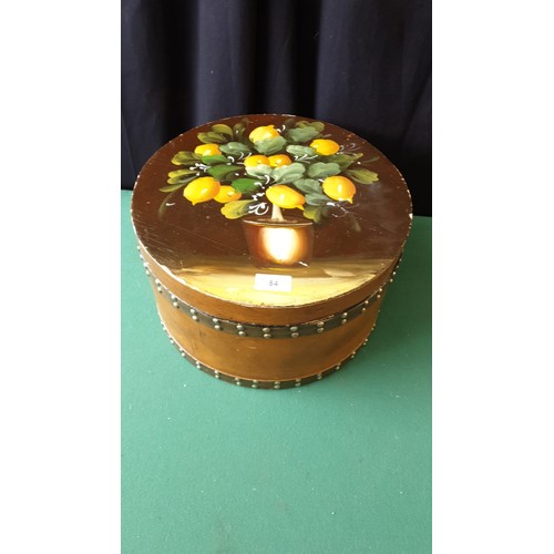 84 - Hand painted display box .