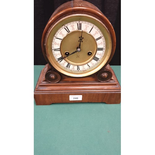 240 - Antique barrel clock.
