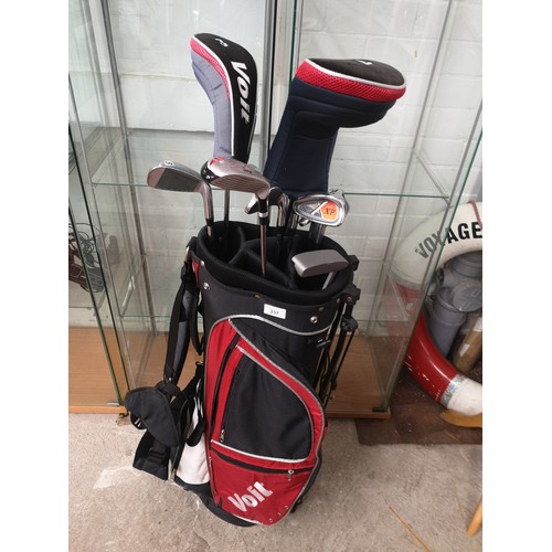 237 - Set of VoIt golf clubs with bag.
