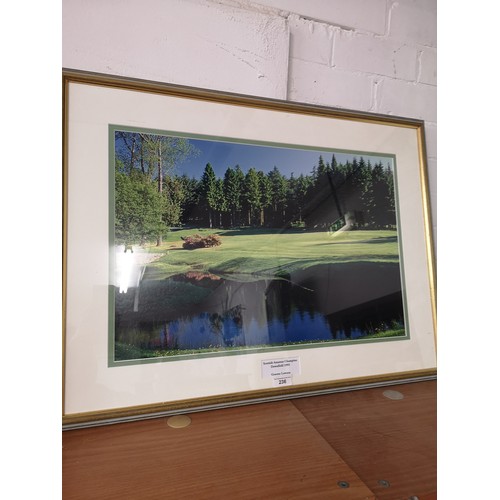236 - Large Golfer s Scottish ameteur champion down field golf course picture by Graeme lowson.