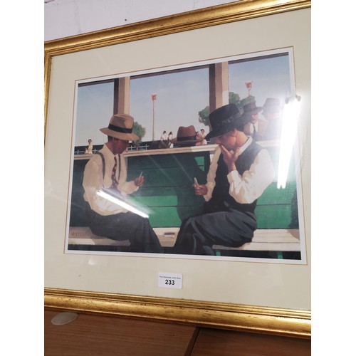 233 - Print after Vettriano framed..