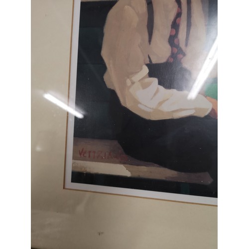 233 - Print after Vettriano framed..