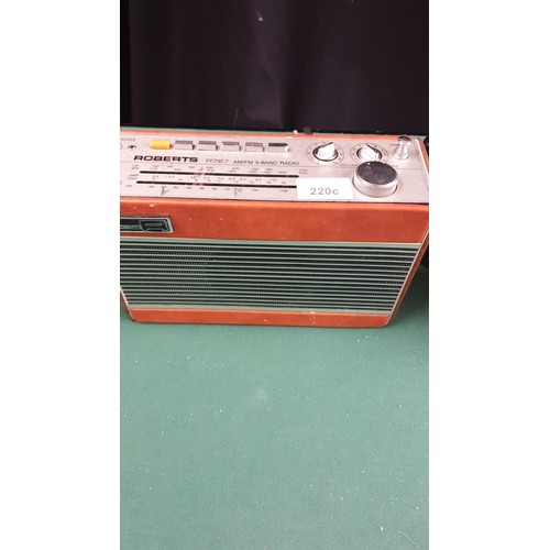 220c - 3 Roberts radios.