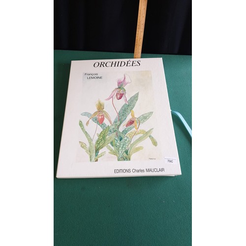 70c - Orchidees editions book of flower prints by Charles maliclair.