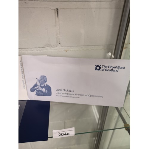 204A - Jack nicklaus £5 note in original packing.