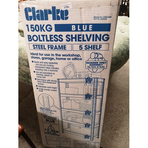 172c - Boxed shelving unit.