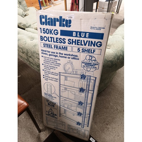 172c - Boxed shelving unit.