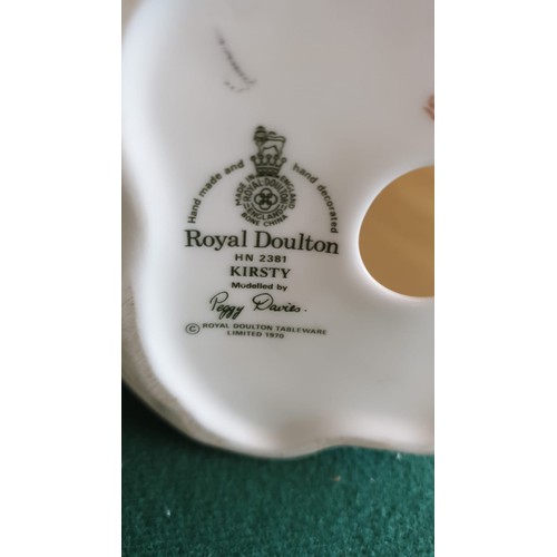 28 - Royal doulton figure kirsty modelled by Peggy Davis Hn2381.