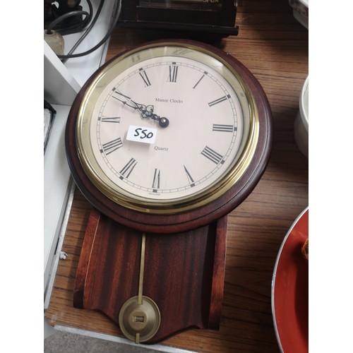 550 - Ornate Wall clock.