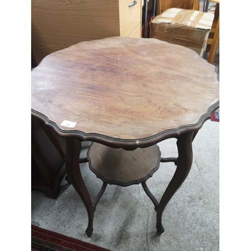 79 - 1900s 2 tier window table..