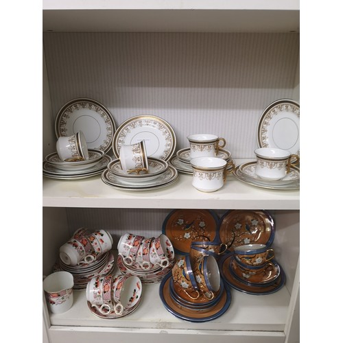 70 - 2 shelf of tea wares includes phoenix ware etc.