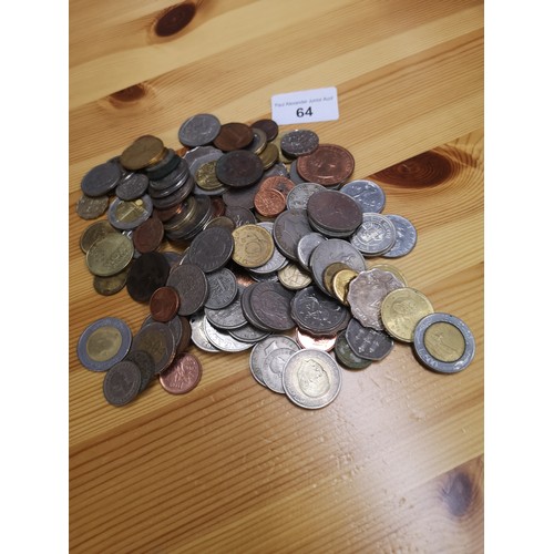 64 - Lot of coins etc.