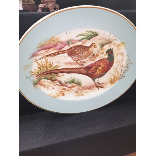 89 - Set of 6 ceramic plates depicting grouse etc .