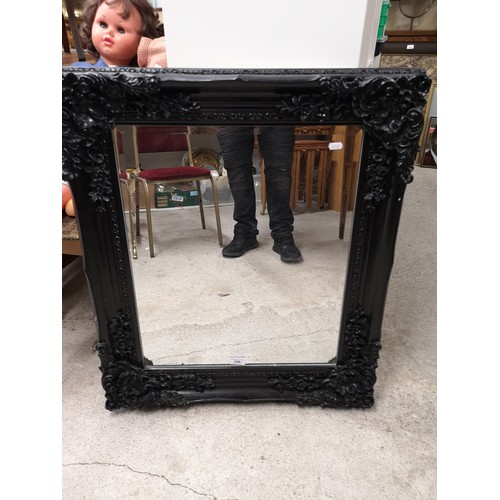 359 - Large ornate mirror .