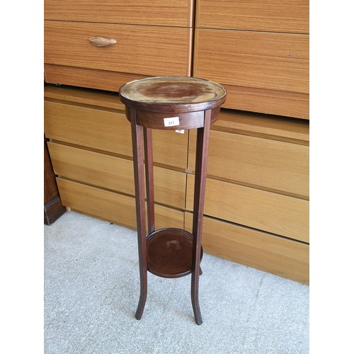 277 - Edwardian 2 tier plant stand . need of attention .