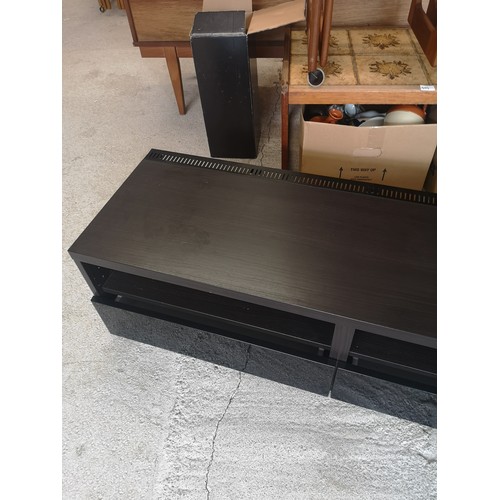 104 - Quality low tv unit with drawers.