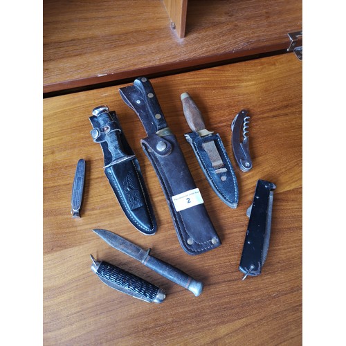 2 - Lot of collectable knifes etc.