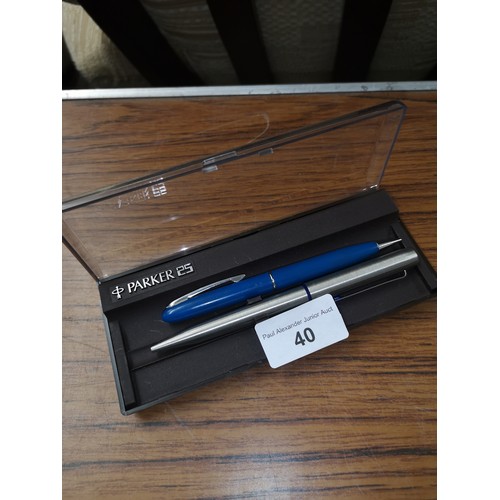 40 - 2 collectable pens includes parker .