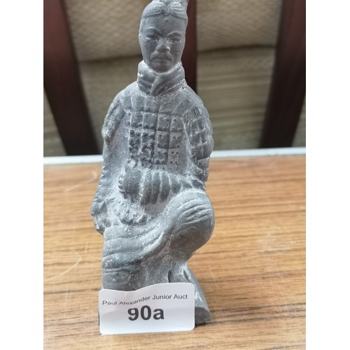 90a - Oriental warrior figure .