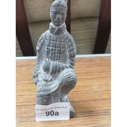 90a - Oriental warrior figure .