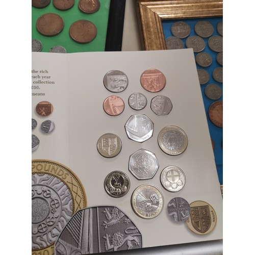 13 - Large collection of coins includes british etc .