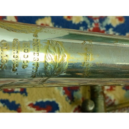 287 - Large old Trombone Contesting model improved a class prize awarded to j higham maker 50 erskine st m... 