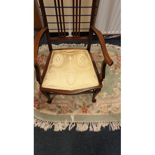 120 - Beautiful example of an Edwardian arm chair .