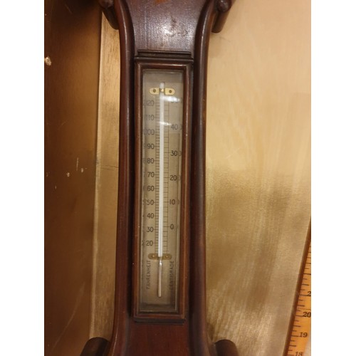 136 - Large antique A & NCS Westminster barometer with art nouveau design .