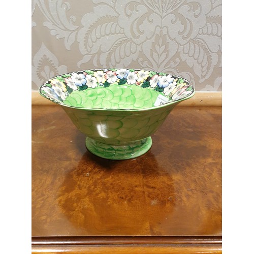 148 - Maling green thumb lustre print bowl.