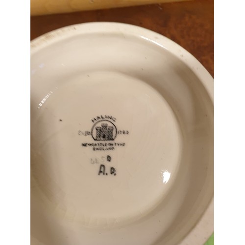 148 - Maling green thumb lustre print bowl.