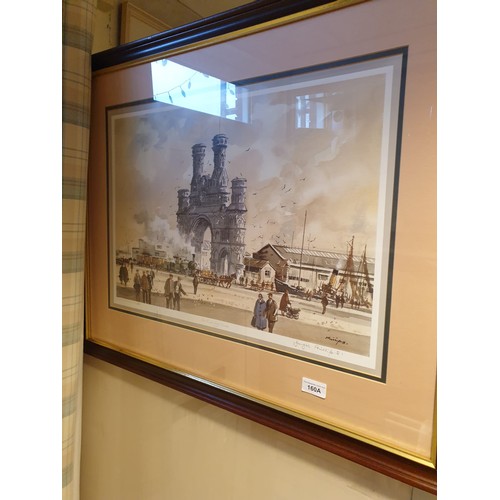 160a - Limited edition no 281 Print titled the royal arch dundee signed Douglas Philips .