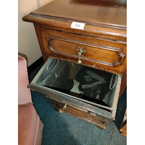 359 - 1900s Coal storage cabinet .