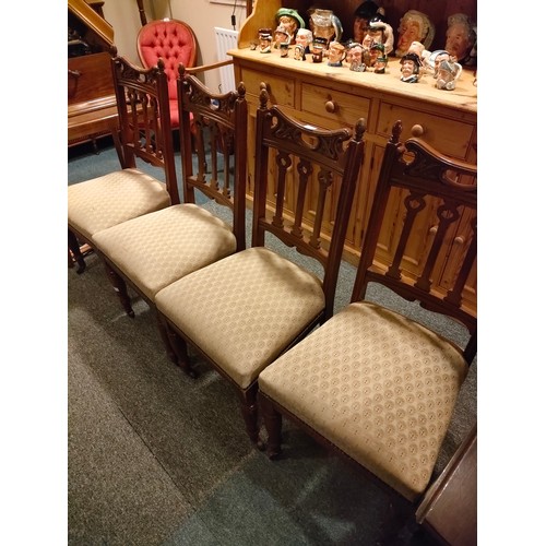 203 - Beautiful example of a set of 4 Victorian Chairs .