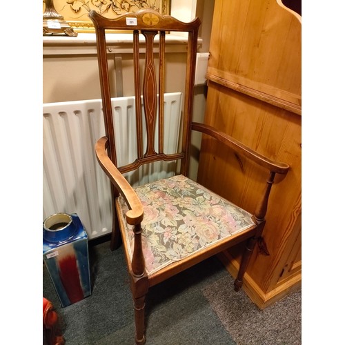 201 - A Beautiful Example of A Edwardian Arm chair .