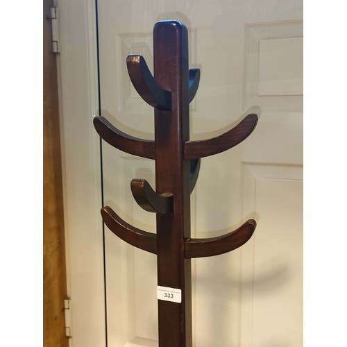 333 - Arts and crafts interior coat stand .