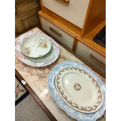 287 - Selection of 1900s platters etc .