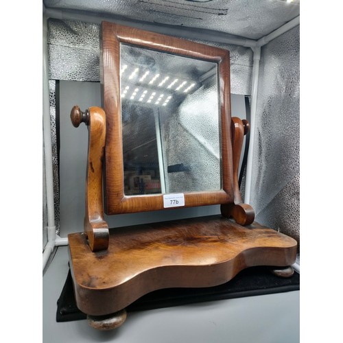 77b - Victorian dressing table mirror .