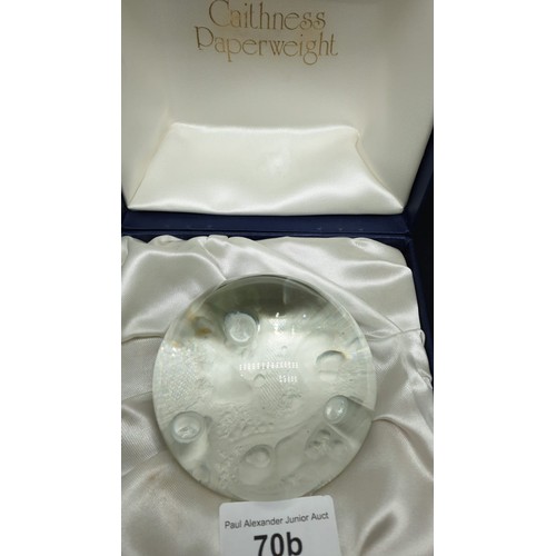 70B - Boxed limited edition caithness paperweight.