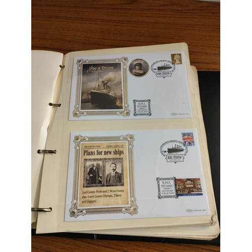 52 - Large album of titanic first day covers .