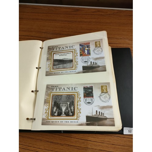 52 - Large album of titanic first day covers .