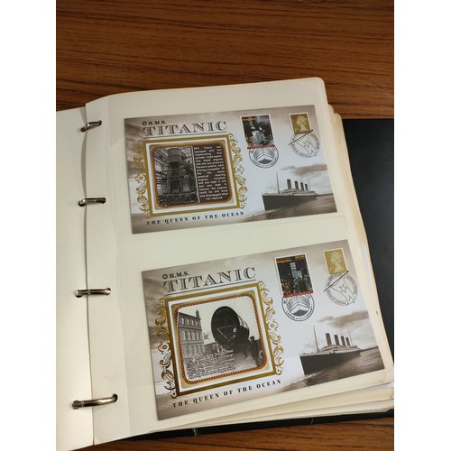 52 - Large album of titanic first day covers .