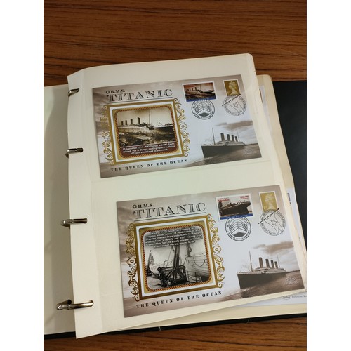 52 - Large album of titanic first day covers .