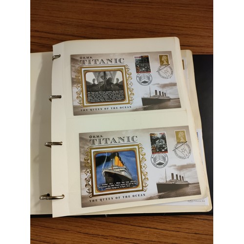 52 - Large album of titanic first day covers .