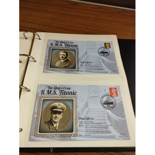 52 - Large album of titanic first day covers .