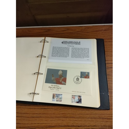 52b - Album of pope John Paul 1st day covers etc .